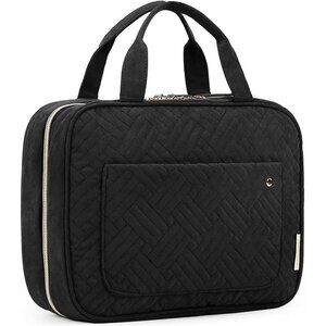 Black medium Bag Makeup Cosmetic Travel Organizer Accessories with hanging hook